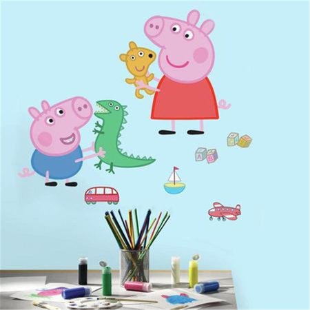 ROOMMATES Roommates RMK3185GM Peppa Pig & George Playtime Giant Wall Decals RMK3185GM